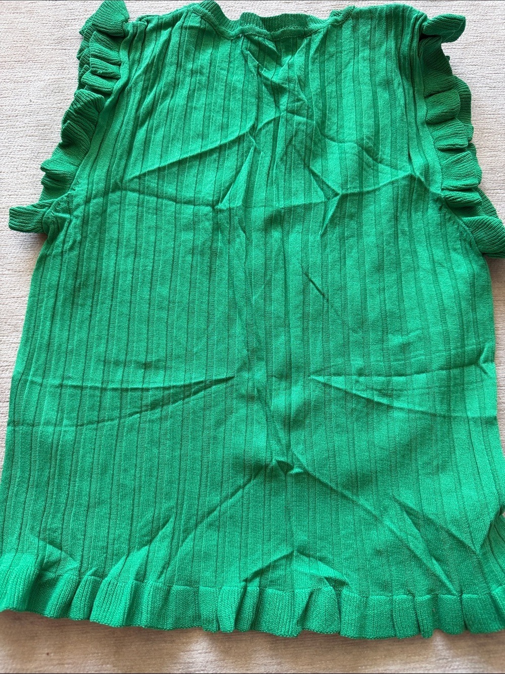 Zara Emerald Knit Top Medium - Picture 2 of 4